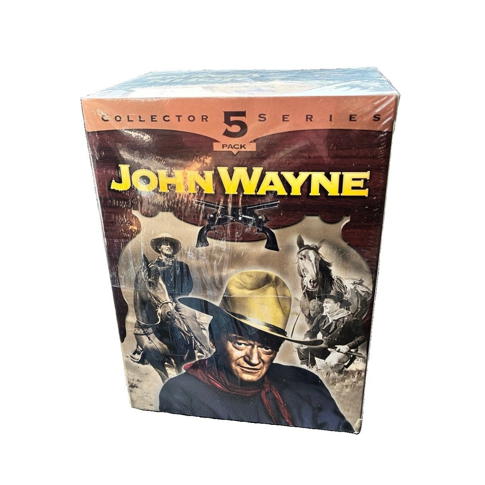 John Wayne Collector Series 5 Pack VHS 1997 GoodTimes Sealed Westerns NEW